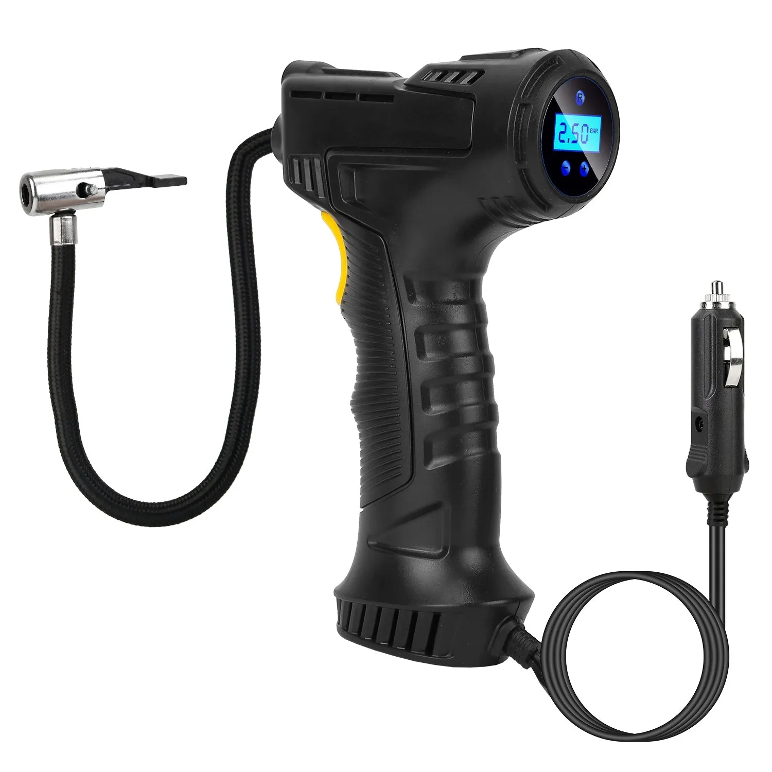 12V Digital Car Tire Inflator with LED Light 150 PSI