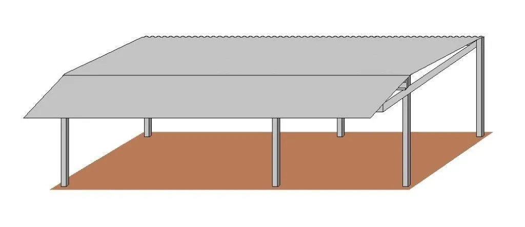 20'D x 36'W Shed Row Cover