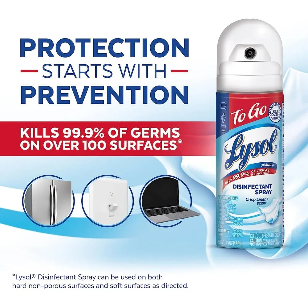 6-Pack: Lysol Disinfectant Spray 1.5 Oz