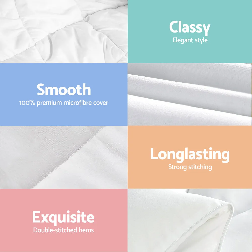 700GSM Bamboo Microfibre Quilt, Anti-Bacterial, Super King - Giselle Bedding