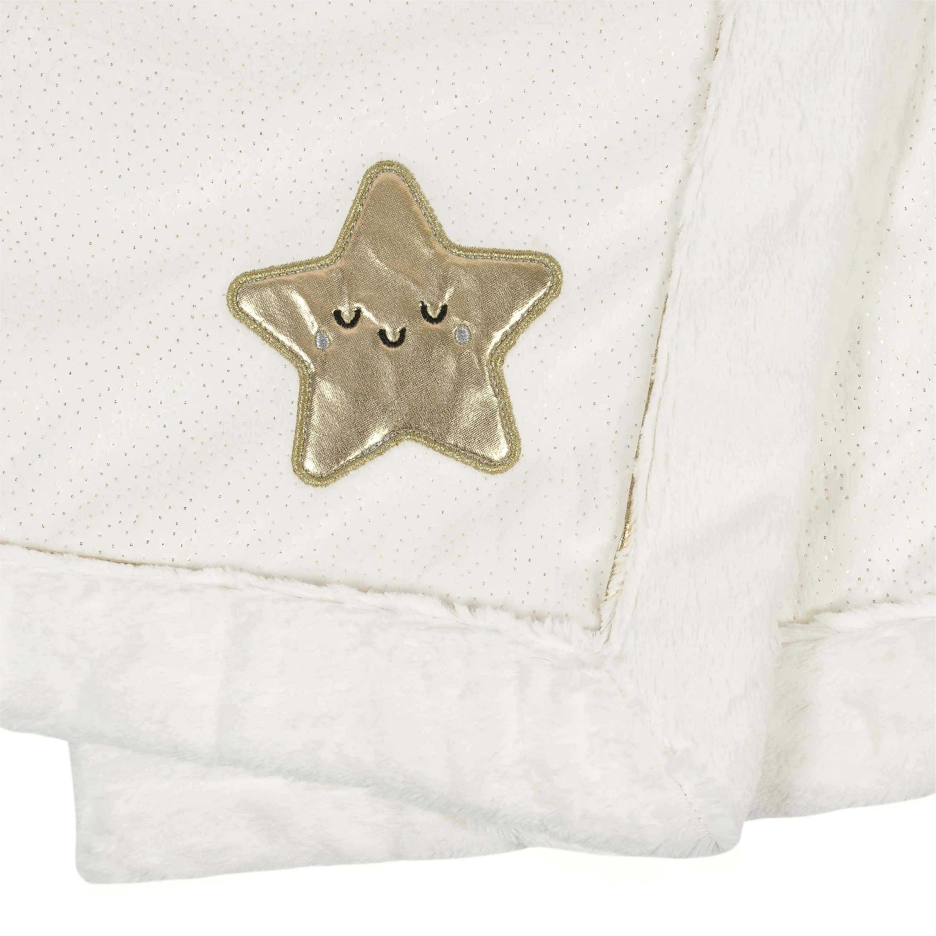 Baby Neutral Star Plush Blanket