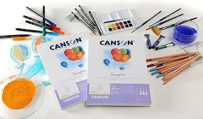 Canson Imagine Mix Media Pads A4 200gsm 50 Sheet