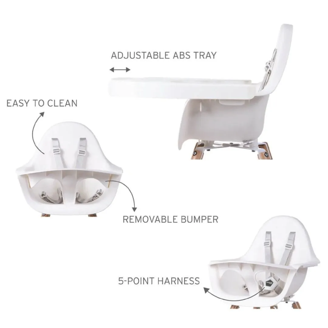 Childhome Evolu 2 High Chair Natural/White