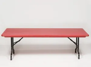 Childrens Table, Red 6'x30"