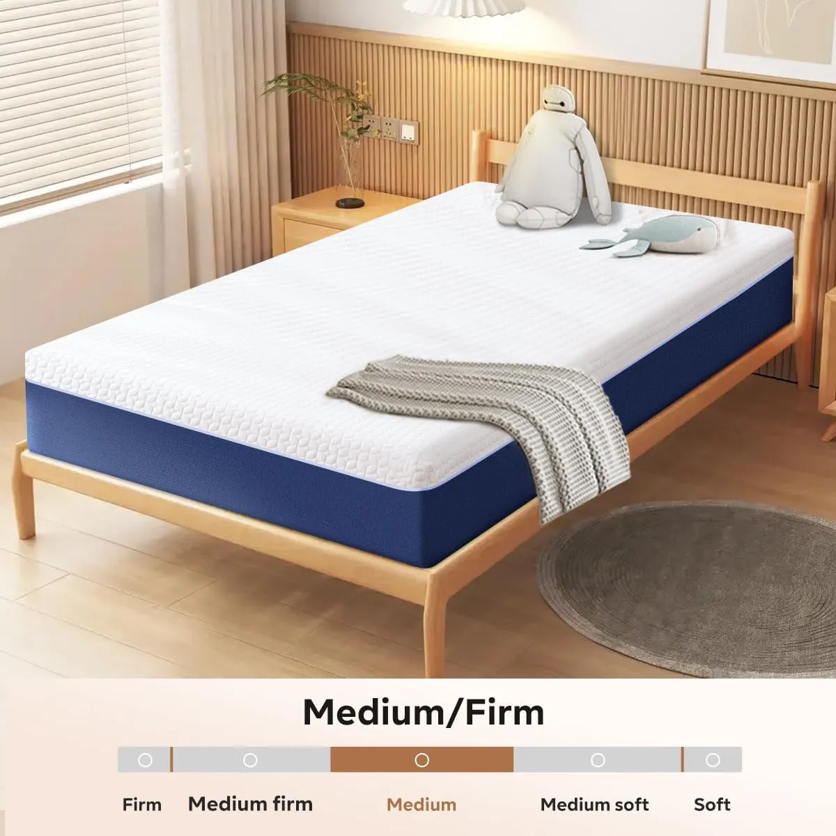 Cooling Gel Memory Foam Hybrid Mattress – USA-Made, Breathable Cover, CertiPUR-US Certified