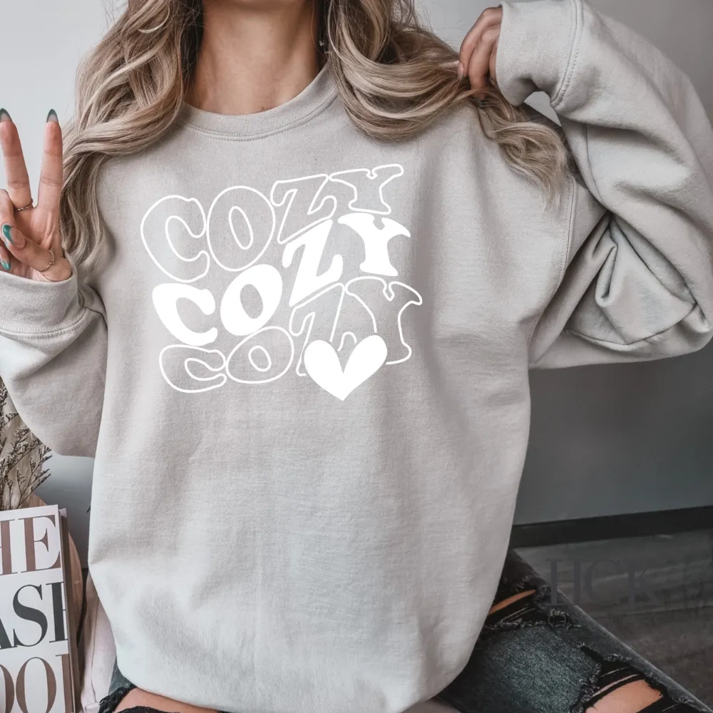 Cozy Cozy Cozy Crewneck Sweatshirt- 3 COLORS