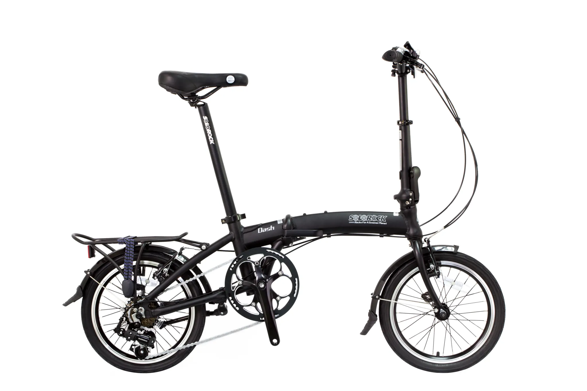 Dash - SOLOROCK 16" 8 Speed Aluminum Folding Bike - Disc Brakes