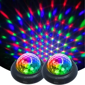 Disco Party Light Night Light 2 in 1 Flashes with Music Sound