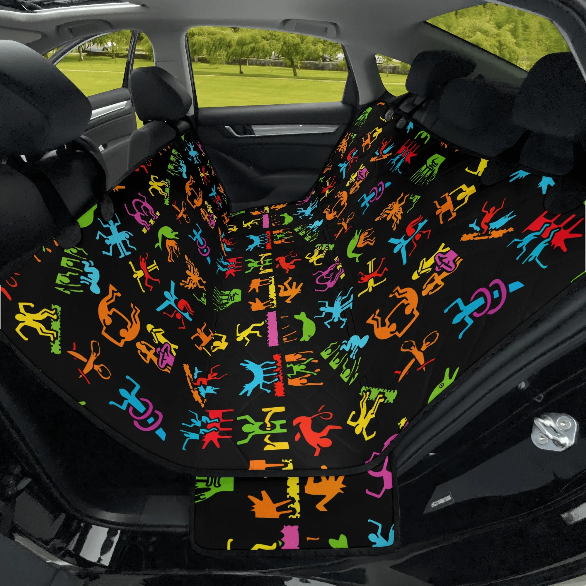 Dog Car Seat Covers and Hammocks | Pet Accessories | Back Seat Cover for Dogs and Cats-Haring style