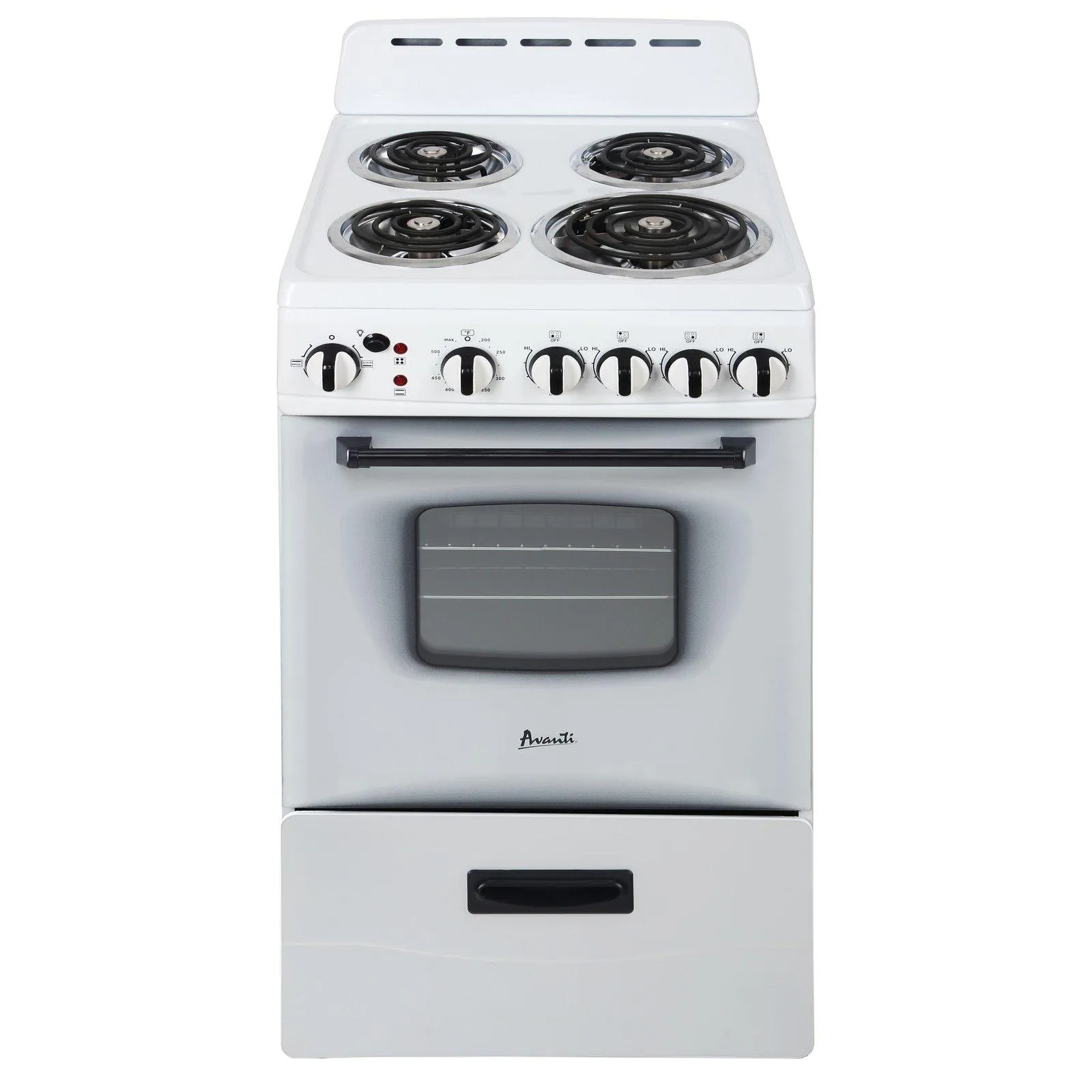 ERU200P3S Avanti 20" Electric Range Oven with Framed Glass Door - Stainless Steel / 2.1 cu. ft.