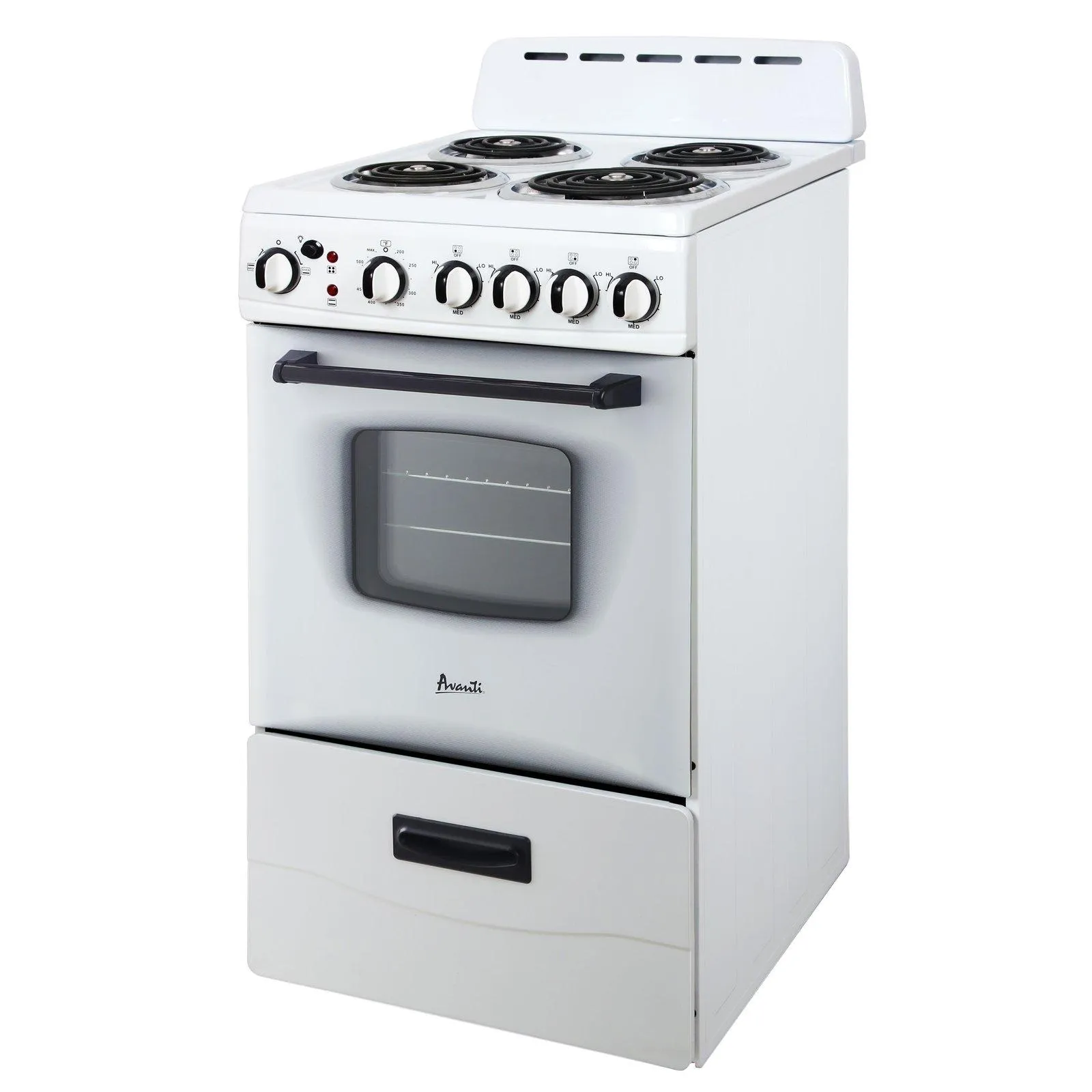 ERU200P3S Avanti 20" Electric Range Oven with Framed Glass Door - Stainless Steel / 2.1 cu. ft.