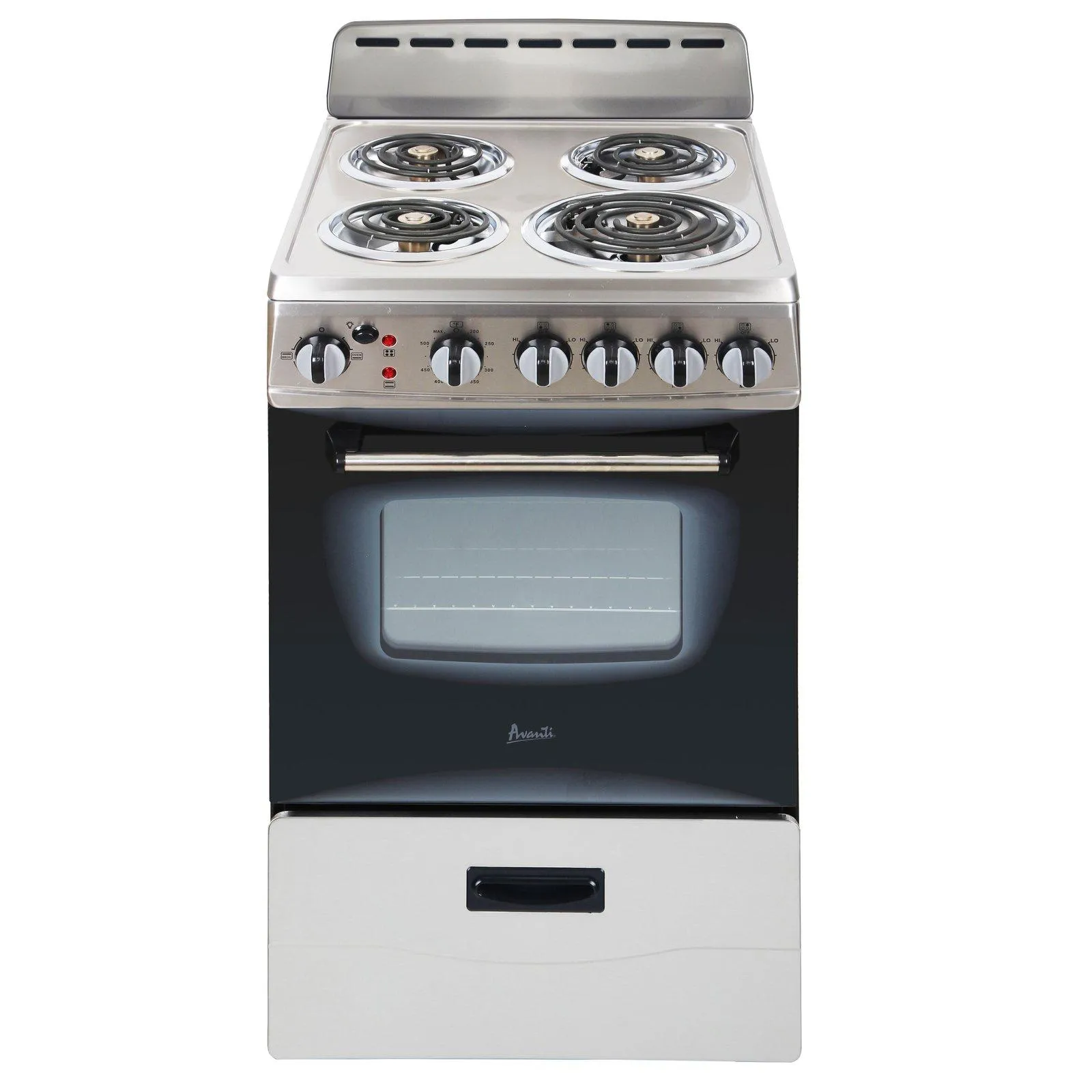 ERU200P3S Avanti 20" Electric Range Oven with Framed Glass Door - Stainless Steel / 2.1 cu. ft.