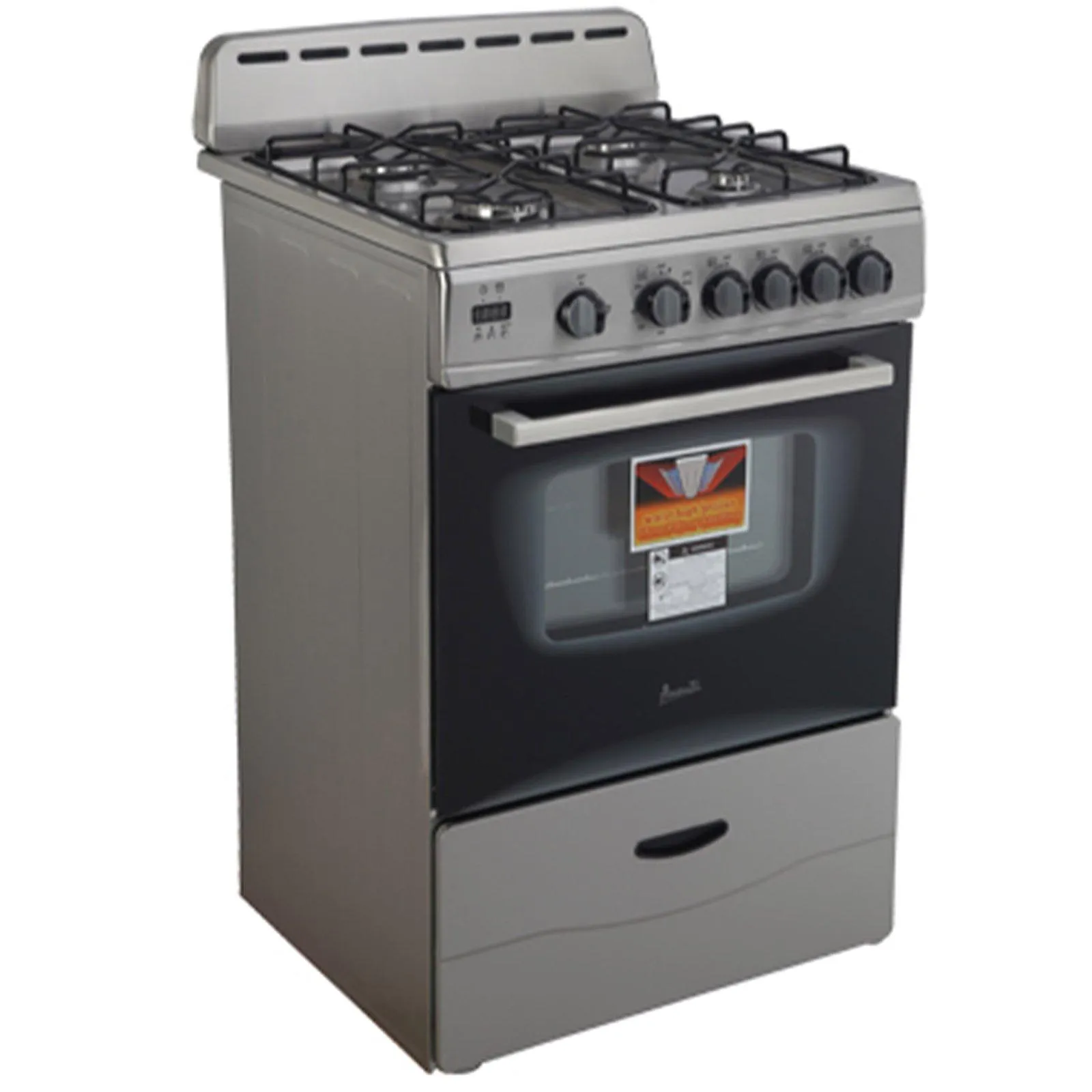 GR2416CSS Avanti 24" Compact Gas Range Oven - Stainless Steel / 2.6 cu. ft.