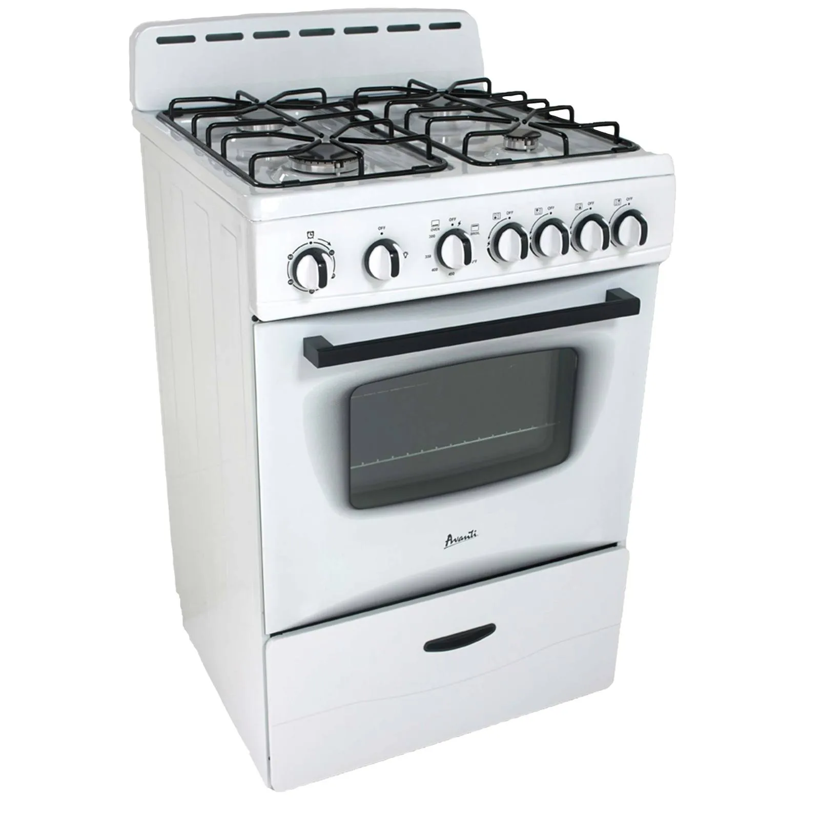 GR2416CSS Avanti 24" Compact Gas Range Oven - Stainless Steel / 2.6 cu. ft.