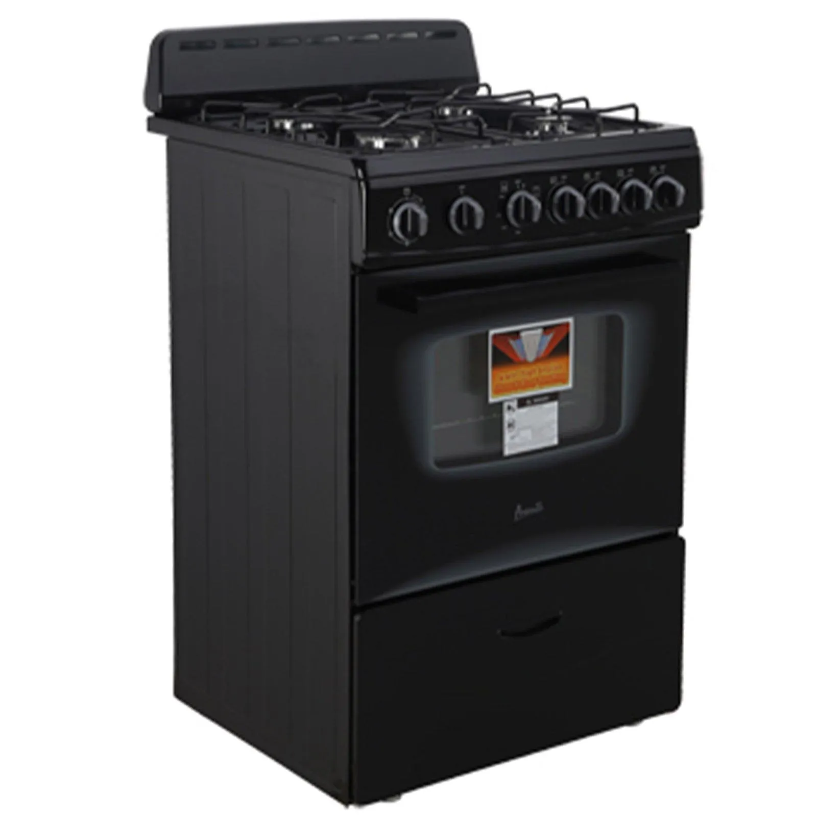 GR2416CSS Avanti 24" Compact Gas Range Oven - Stainless Steel / 2.6 cu. ft.