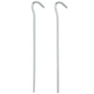 Highlander Hooked Steel Wire Pegs 18cm - 10 Pack