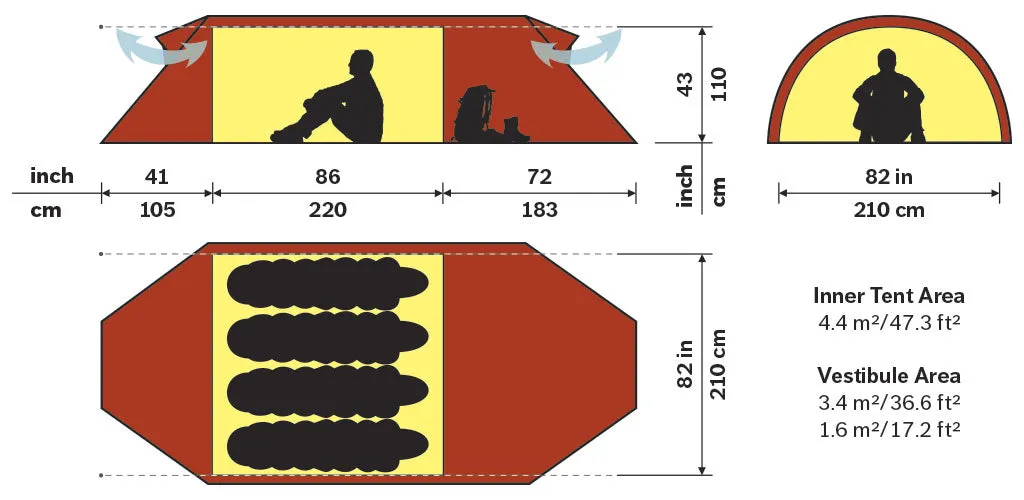 Hilleberg Keron 4 GT Hiking Tent