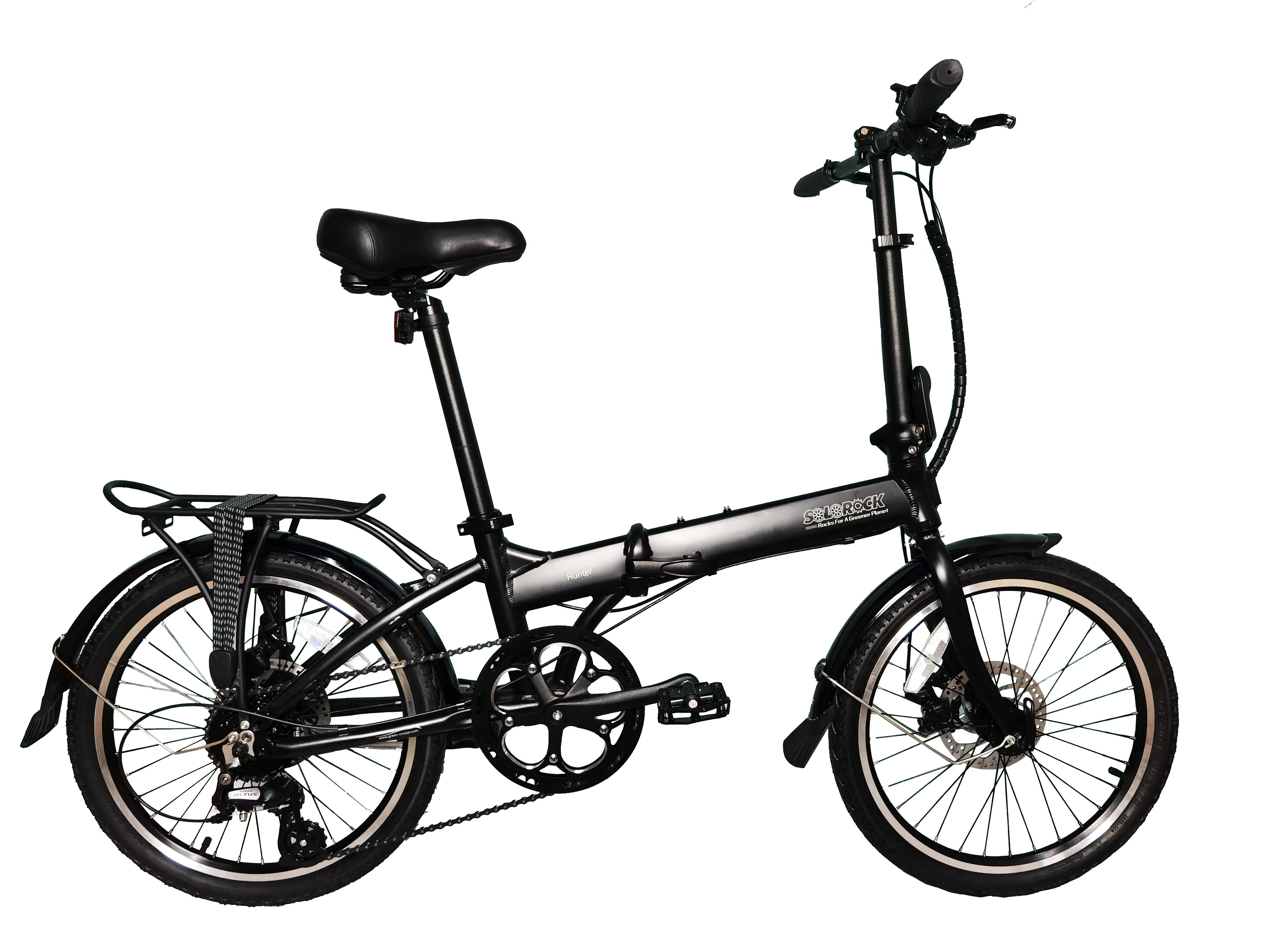 Hunter - SOLOROCK 20" 8 Speed Aluminum Folding Bike