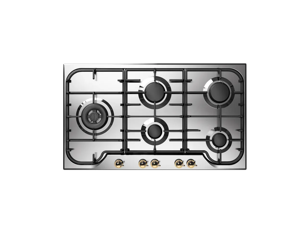 ILVE Nostalgie 90 cm enamelled steel gas hob 5 burners - Dual