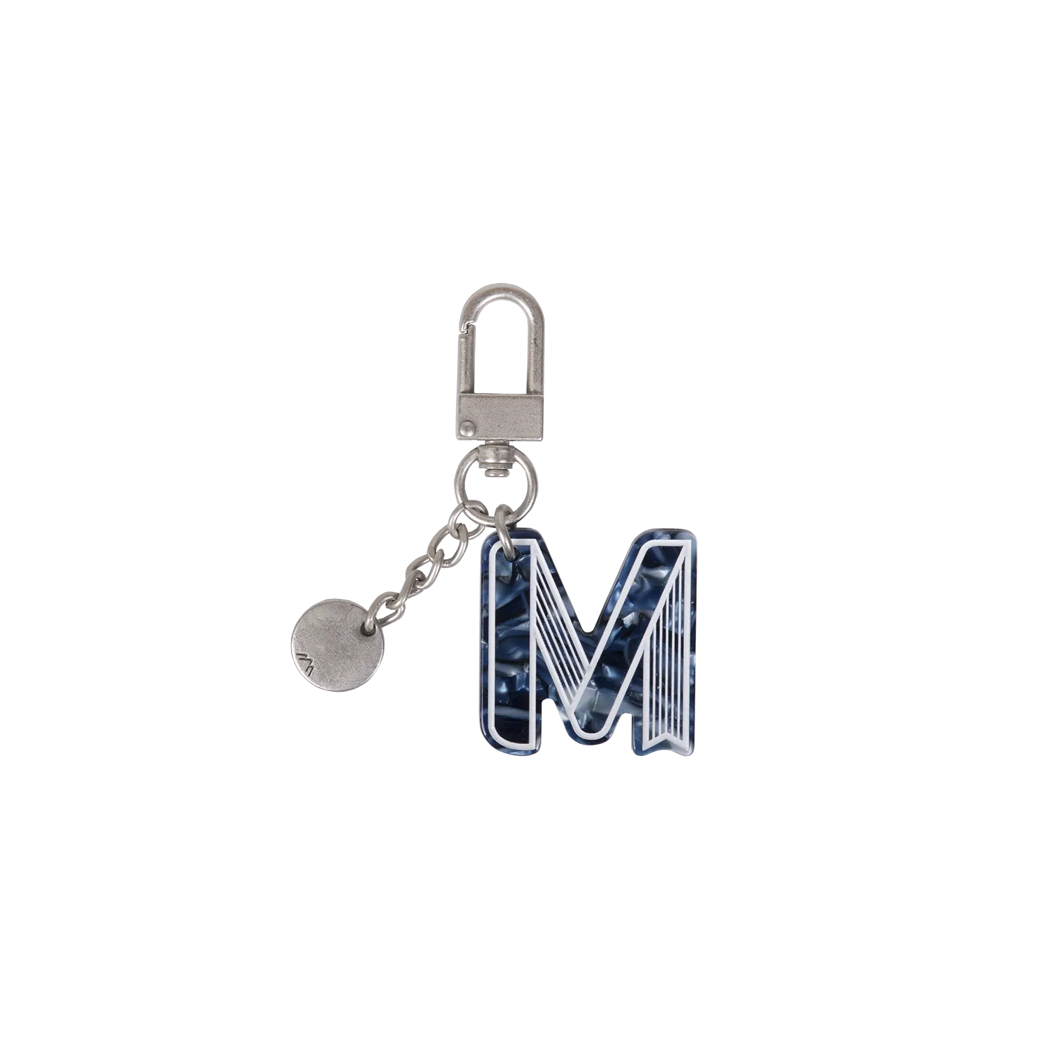 Initial Charm Keychain Letter