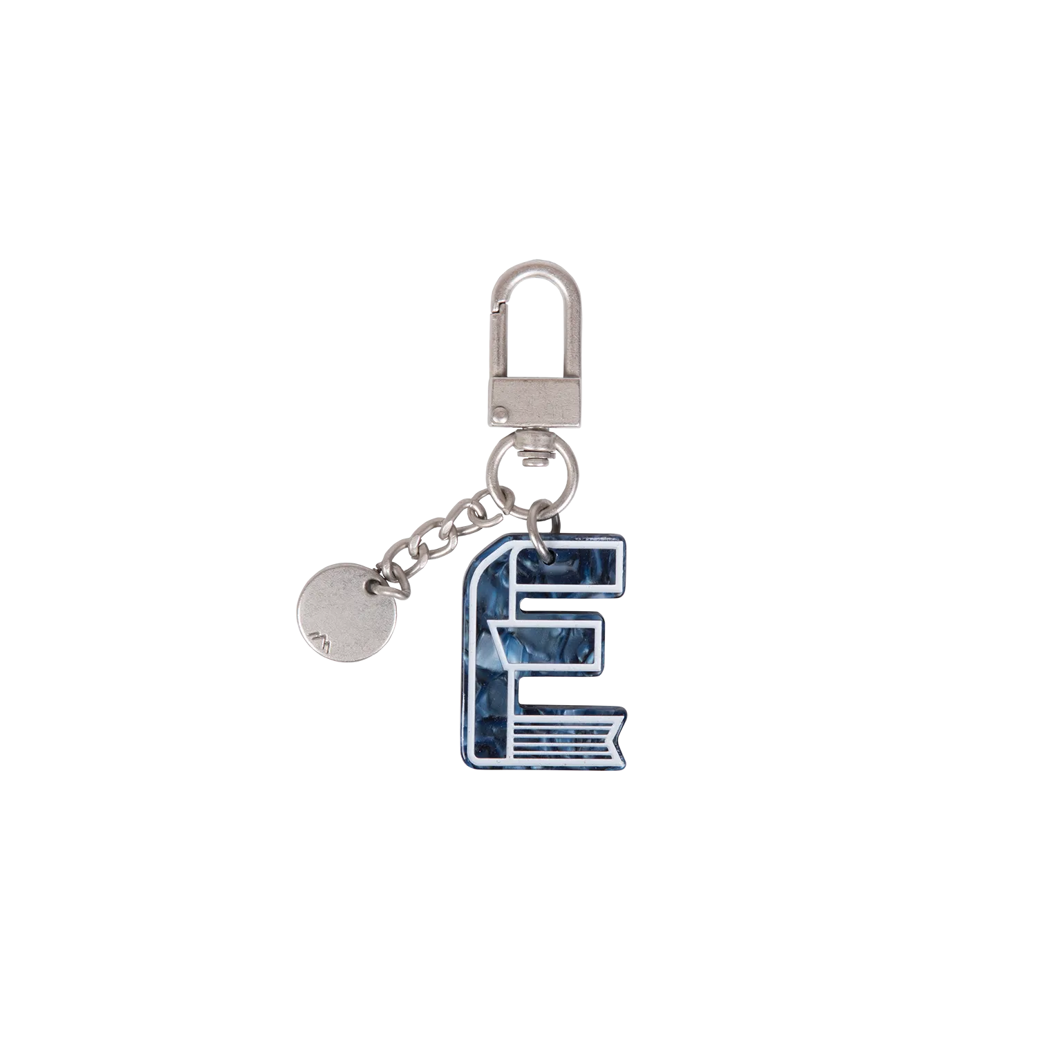 Initial Charm Keychain Letter