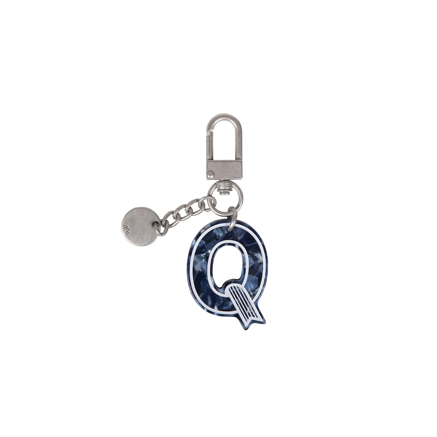 Initial Charm Keychain Letter