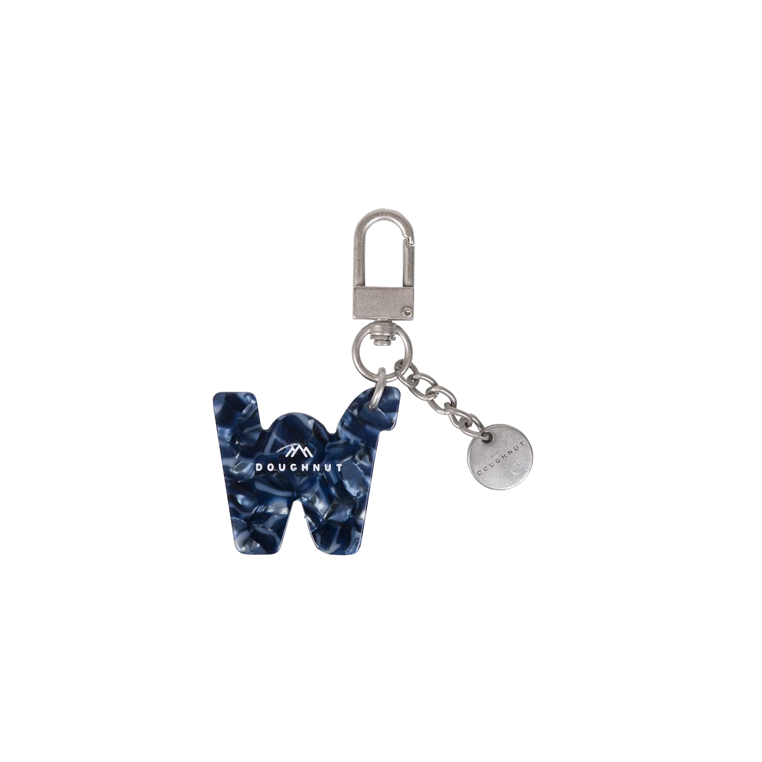 Initial Charm Keychain Letter