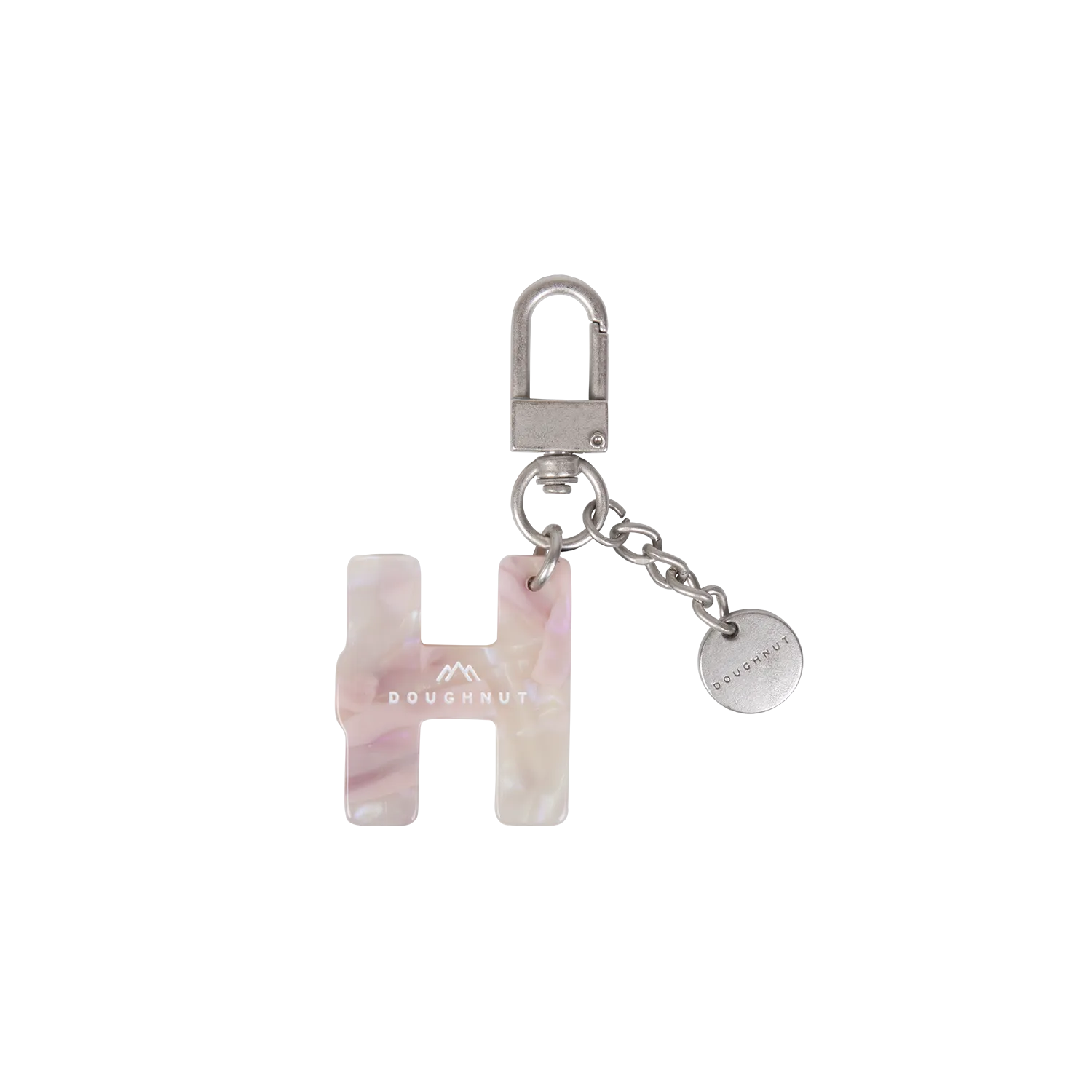 Initial Charm Keychain Letter