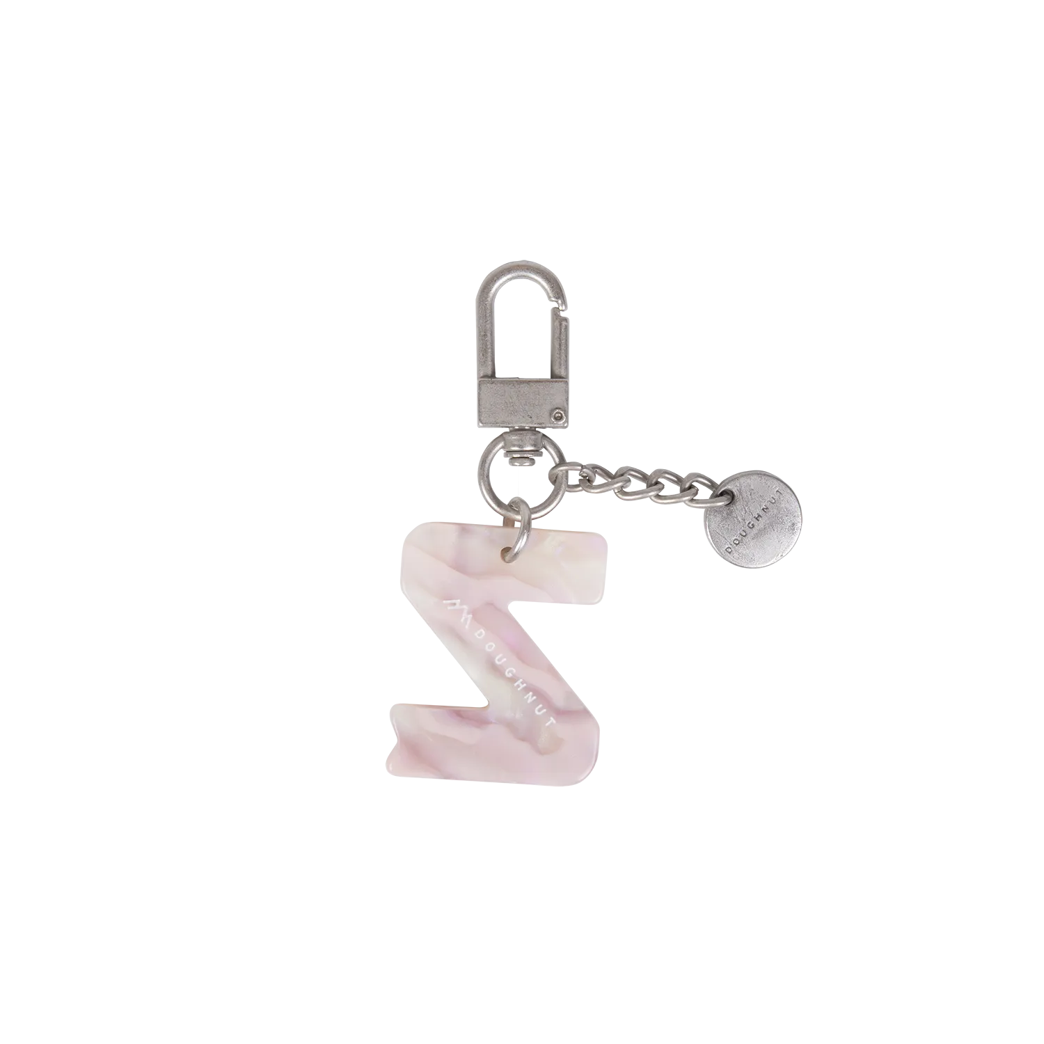 Initial Charm Keychain Letter