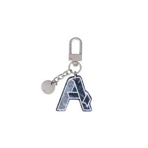 Initial Charm Keychain Letter