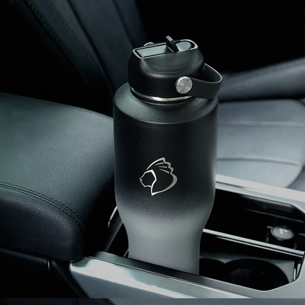 Insulated Water Bottle Fits in Car Cup Holder | 40oz | Shadow