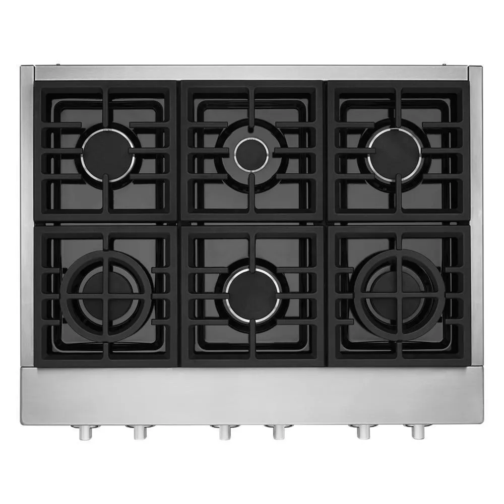 KCGC506JSS KitchenAid® 36'' 6-Burner Commercial-Style Gas Rangetop