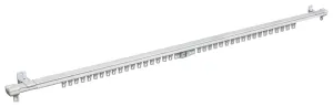 Kenney KN43/1P Curtain Rod, 78 to 150 in L, Steel, White :EA: QUANTITY: 1