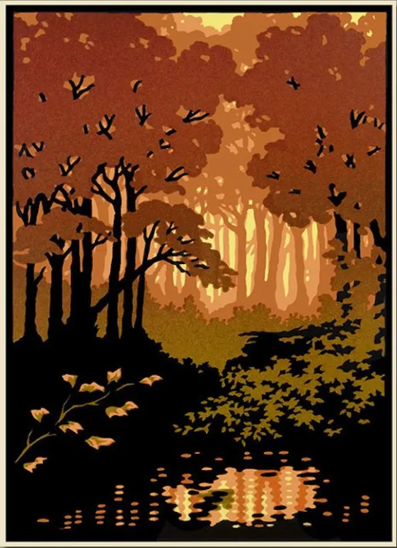 Laura Wilder Woodland Pond Print