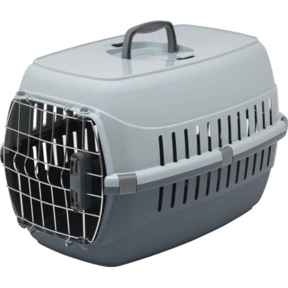 Moderna Road Runner Pet Carrier Spring Lock Door - Grey M