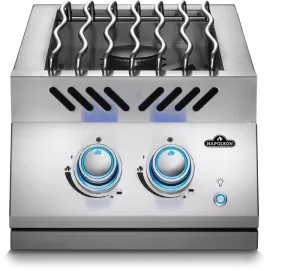 Napoleon Bbq BIB12RTPSS Built-in 700 Series Inline Dual Range Top Burner with Stainless Steel Cover , Propane, Stainless Steel