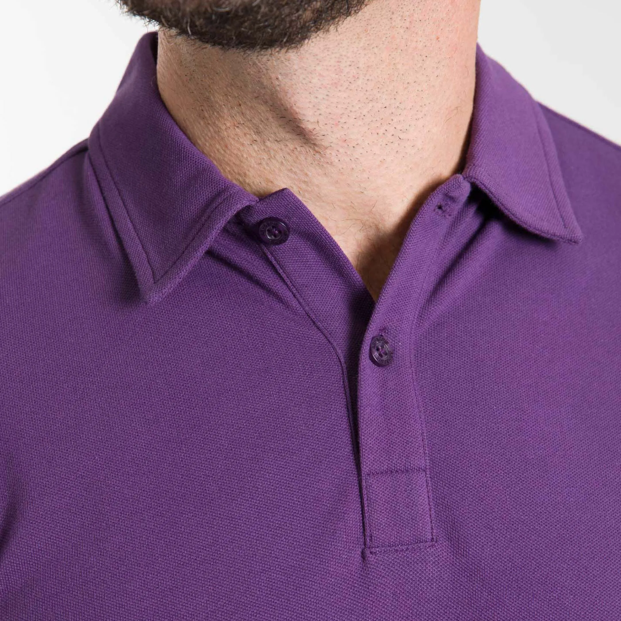 Purple Pique Daily Polo