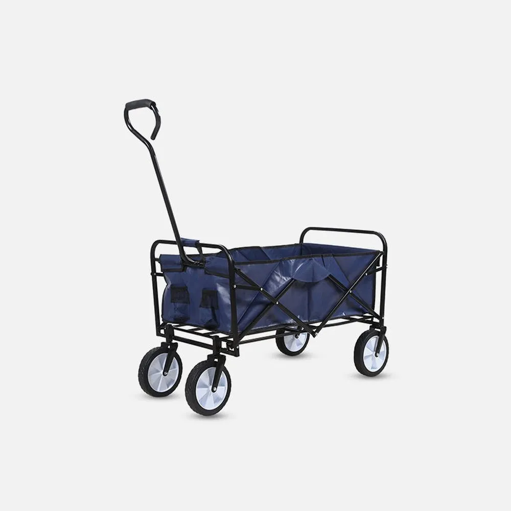 Rolling Collapsible Garden Cart - Blue