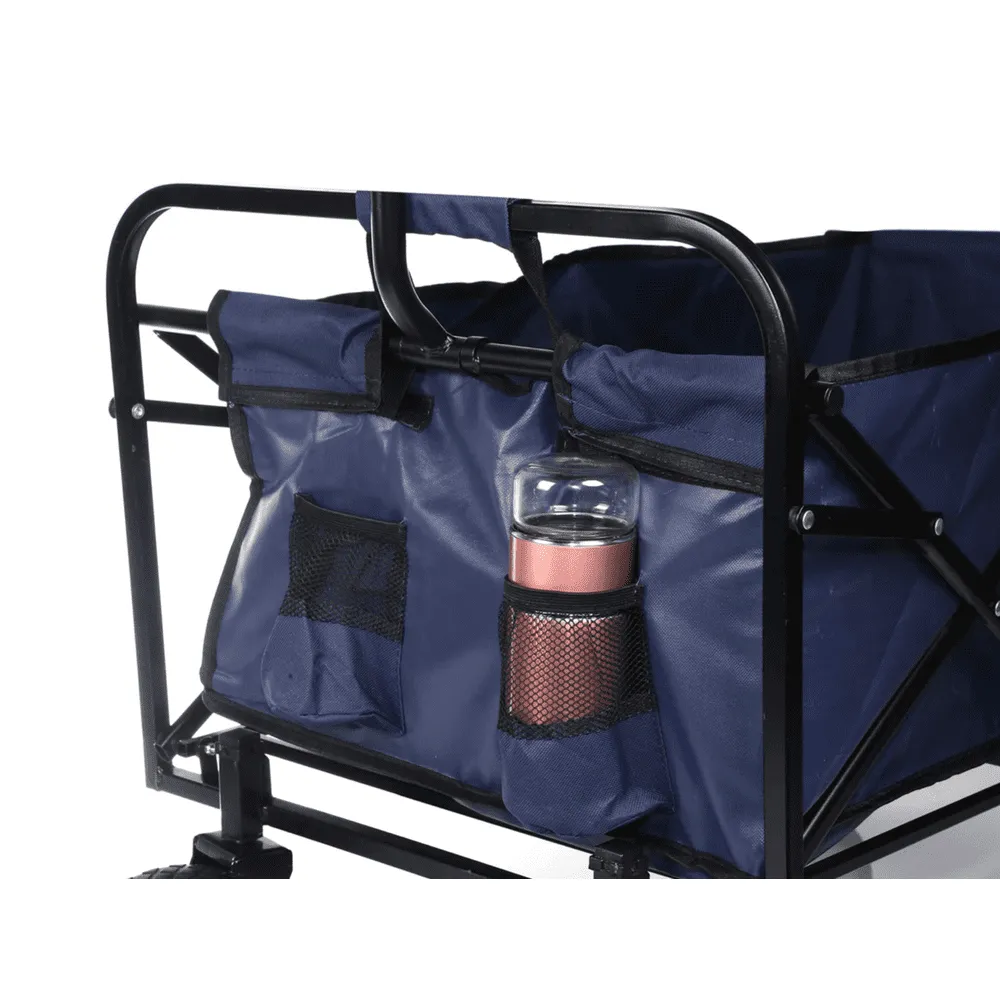 Rolling Collapsible Garden Cart - Blue