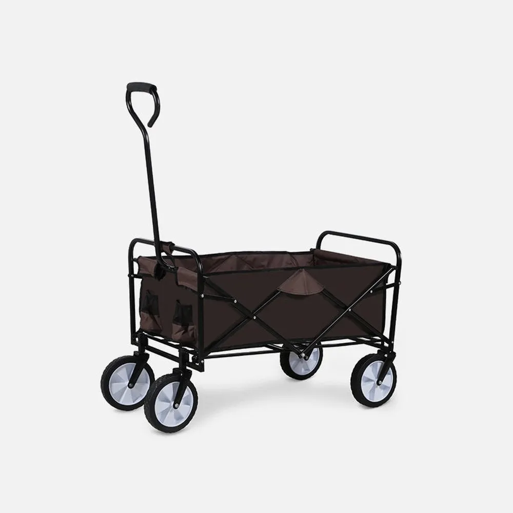 Rolling Collapsible Garden Cart - Brown