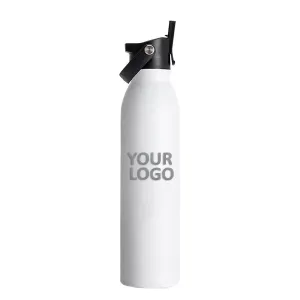 Swig 20 Oz Flip   Sip Custom Water Bottles, White