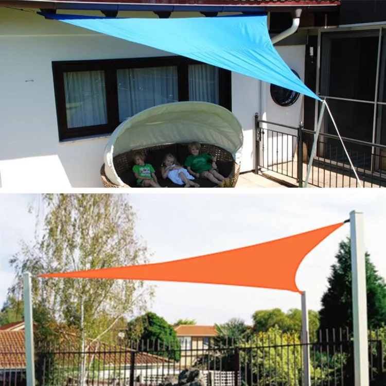 Triangle Outdoor Garden Sunshade Sail Waterproof Anti-UV Canopy, Size: 5m x 5m x 5m(White)