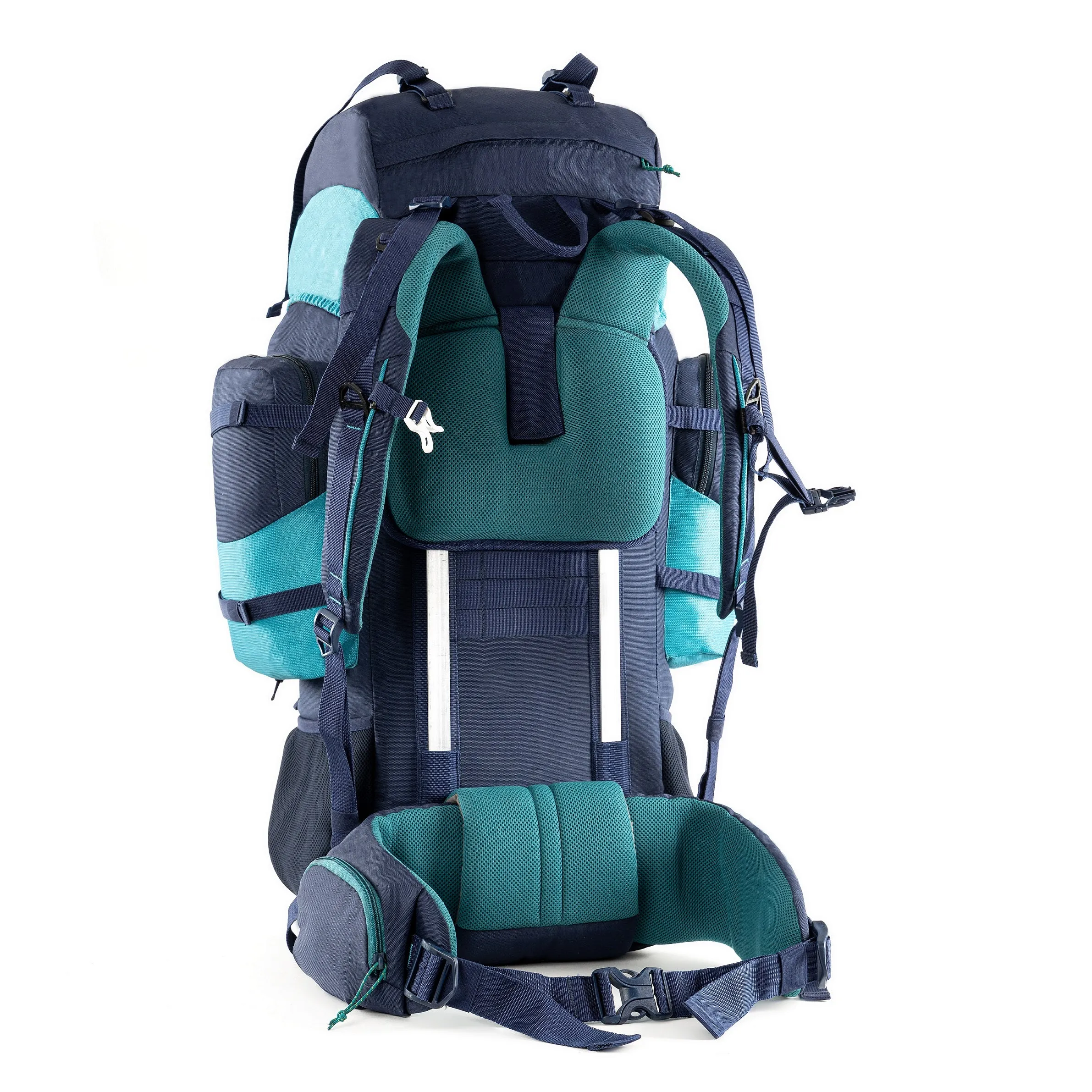 Tripole Walker Pro Internal Frame Rucksack for Travel and Trekking | Front Opening | Laptop Sleeve | Water Repellent | Rain Cover | 5 Year Warranty | 80 Litre Blue