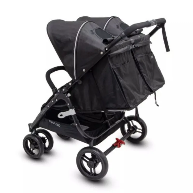 Valco Baby Snap Duo Stroller - Black Beauty   Bevi Cup Holder