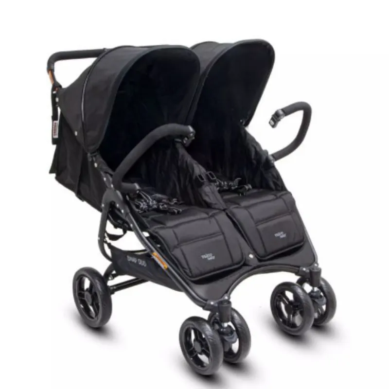 Valco Baby Snap Duo Stroller - Black Beauty   Bevi Cup Holder