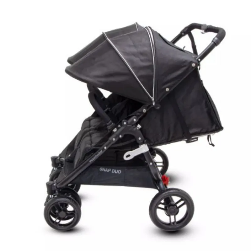 Valco Baby Snap Duo Stroller - Black Beauty   Bevi Cup Holder