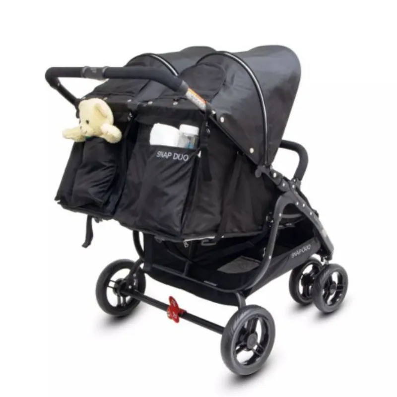 Valco Baby Snap Duo Stroller - Black Beauty   Bevi Cup Holder