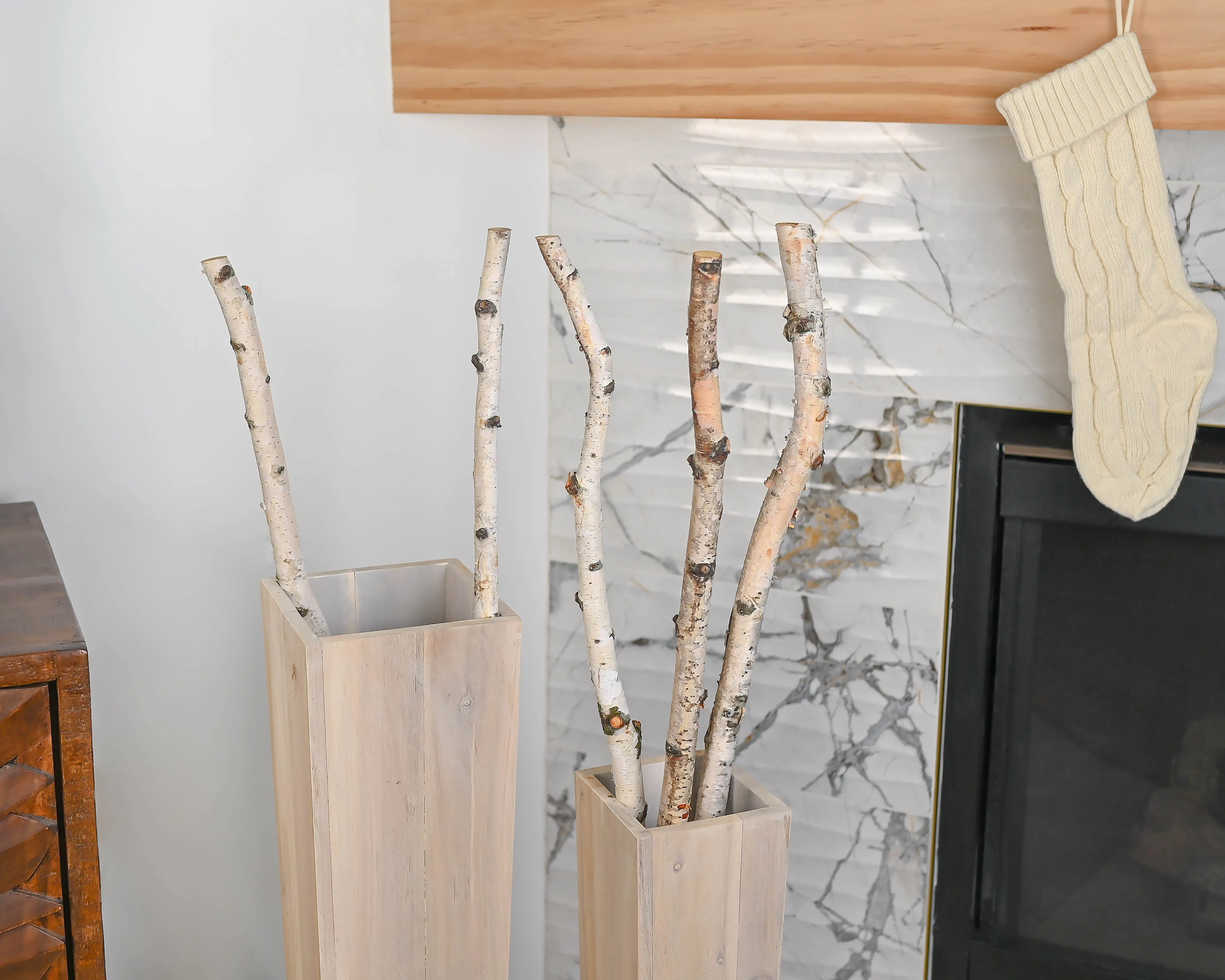 White Birch Poles For Sale - Decorative