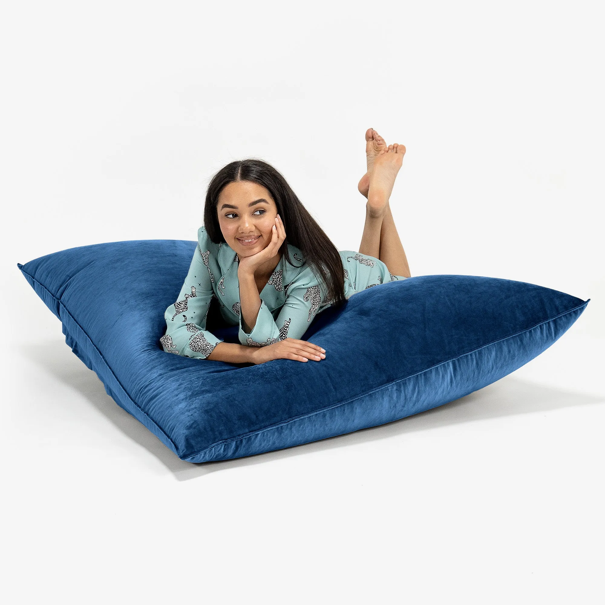 XL Pillow Beanbag - Velvet Midnight Blue